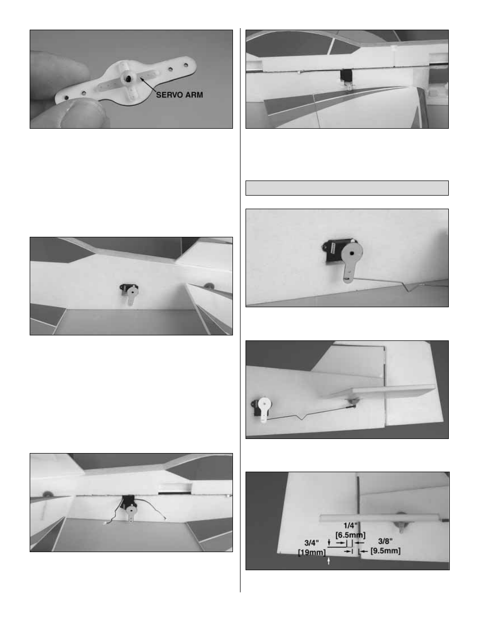 Install the control horns & pushrods | Great Planes Yak-55 EP 3D ARF - GPMA1190 User Manual | Page 9 / 16