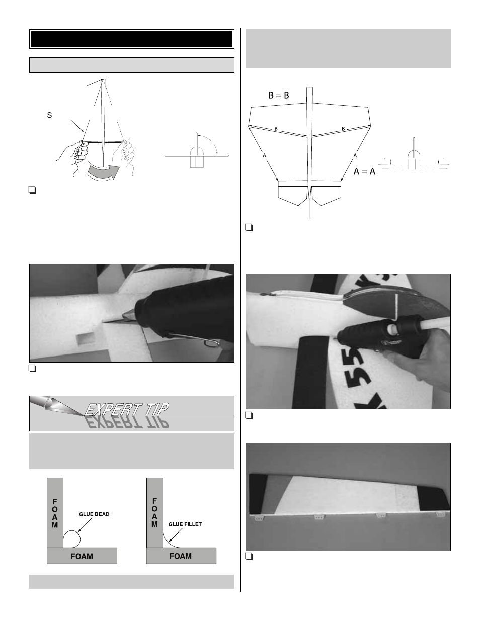 Building instructions, Assemble the airframe | Great Planes Yak-55 EP 3D ARF FlightFlex - GPMA1274 User Manual | Page 7 / 16