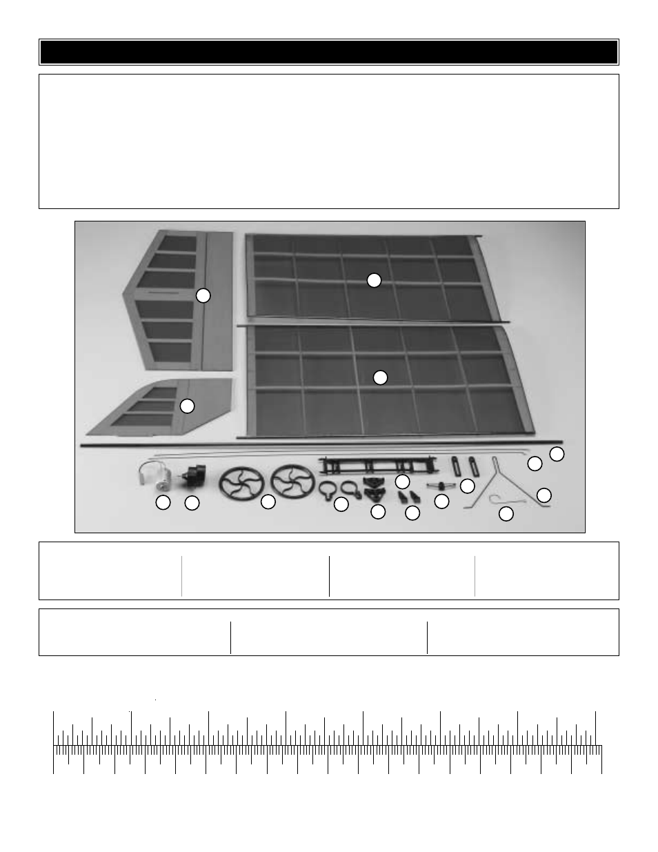 Kit inspection | Great Planes Yard Stik ARF - GPMA1100 User Manual | Page 5 / 16
