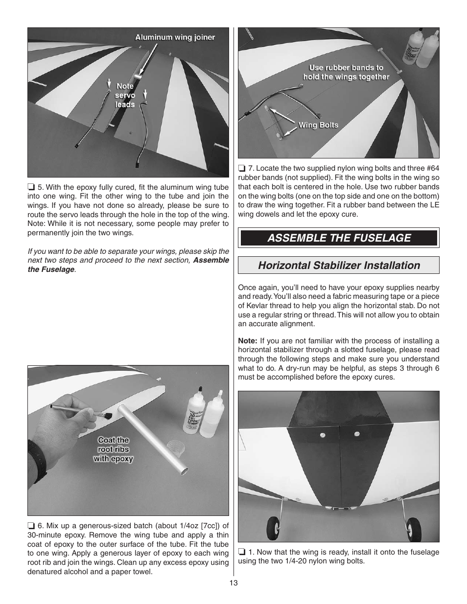 Great Planes Z526 Zlin Akrobat GP/EP ARF - GPMA1024 User Manual | Page 13 / 40
