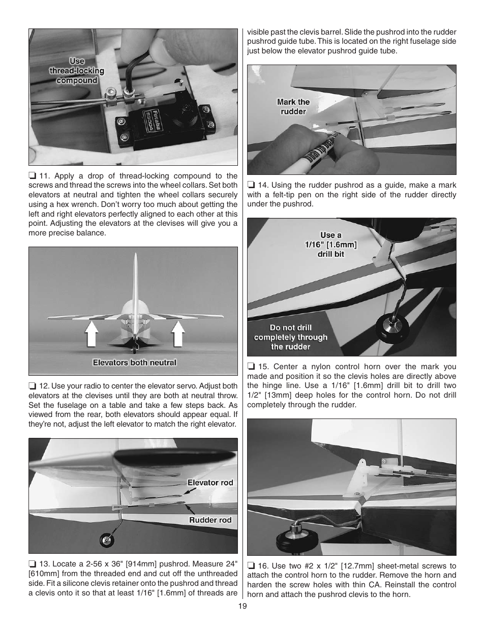 Great Planes Z526 Zlin Akrobat GP/EP ARF - GPMA1024 User Manual | Page 19 / 40