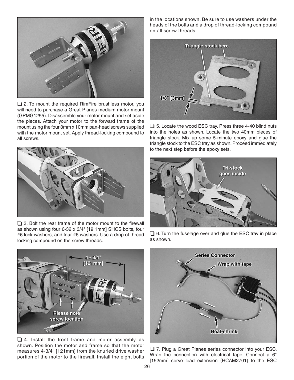 Great Planes Z526 Zlin Akrobat GP/EP ARF - GPMA1024 User Manual | Page 26 / 40