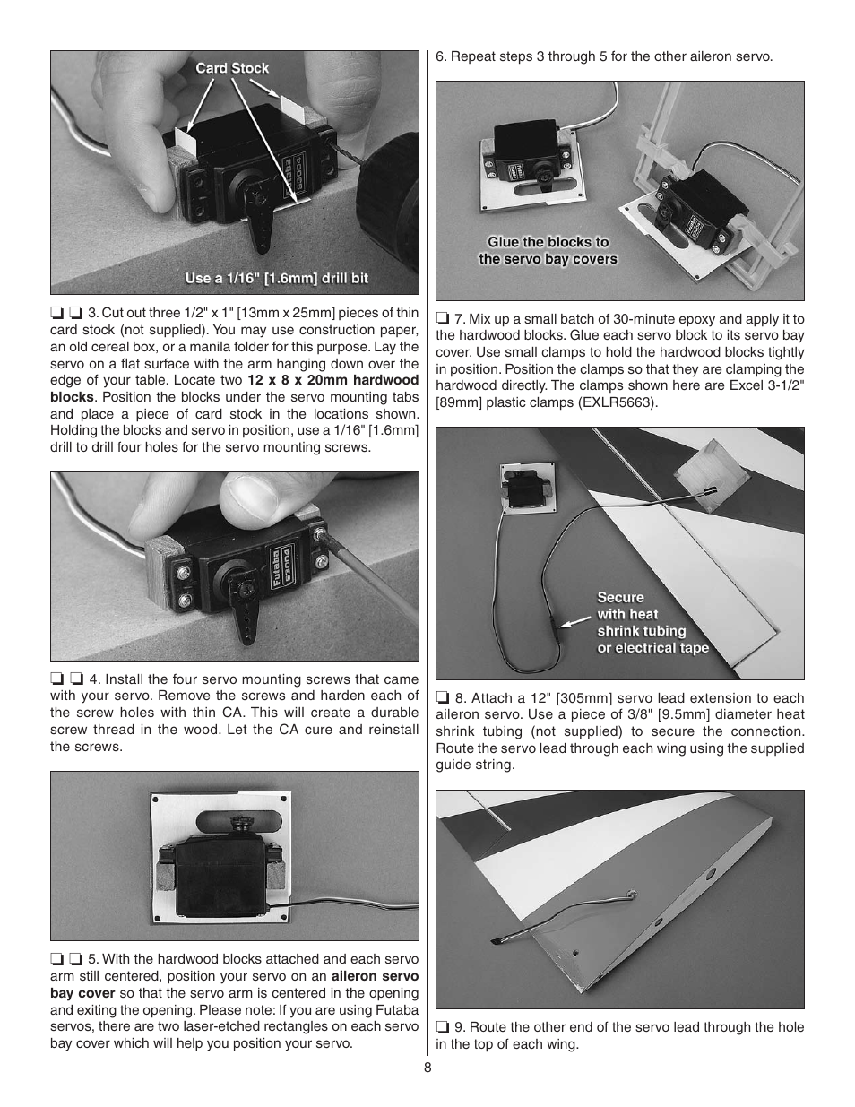 Great Planes Z526 Zlin Akrobat GP/EP ARF - GPMA1024 User Manual | Page 8 / 40
