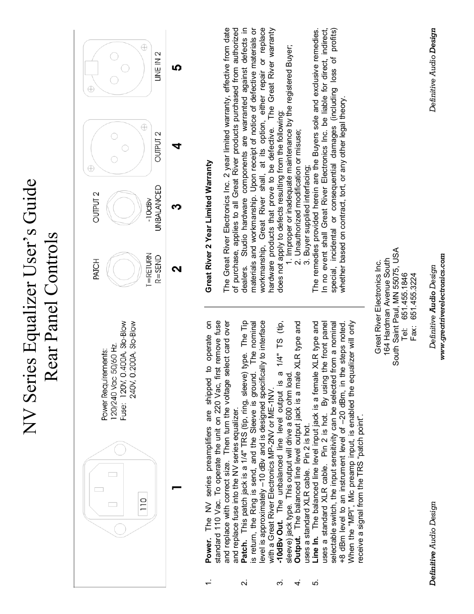 Great River Electronics EQ-1NV User Manual | Page 2 / 2