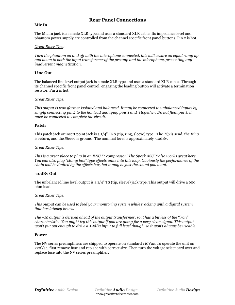Great River Electronics MP-2NV User Manual | Page 5 / 7