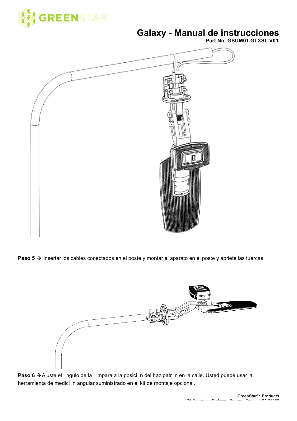 Galaxy - manual de instrucciones | GreenStar Galaxy User Manual | Page 13 / 15