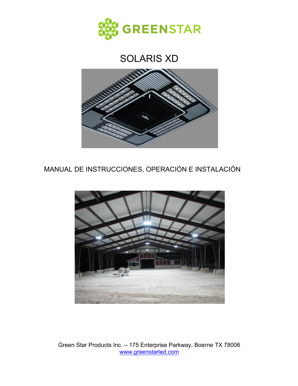 GreenStar Solaris User Manual | 12 pages