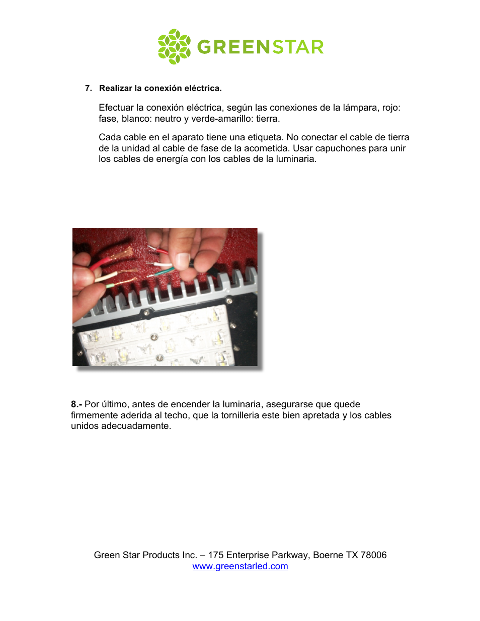 GreenStar Solaris User Manual | Page 12 / 12