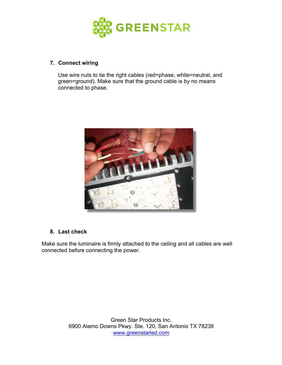 GreenStar Solaris User Manual | Page 13 / 13