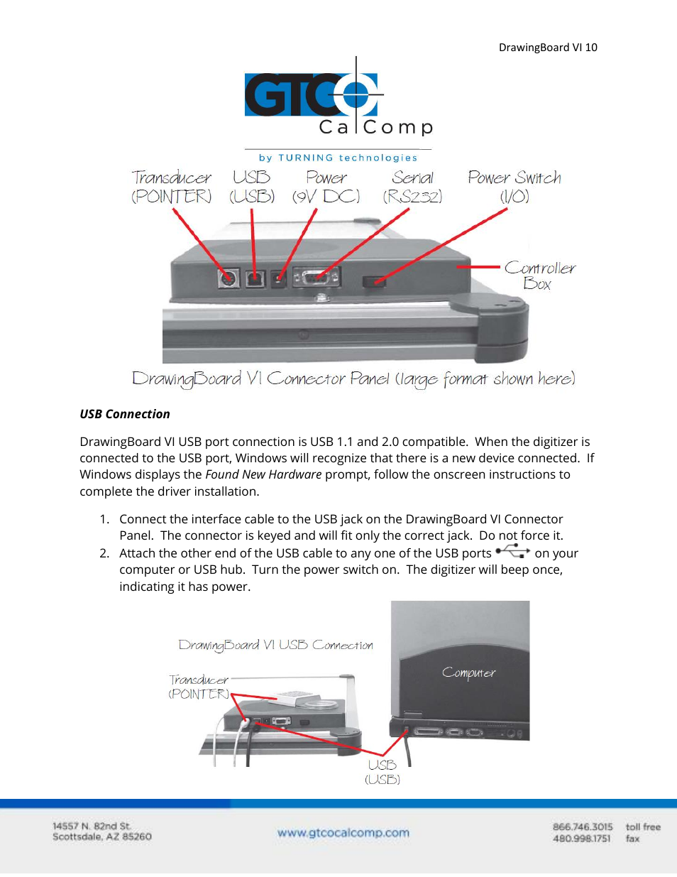 GTCO DrawingBoard VI - Users Guide User Manual | Page 10 / 52