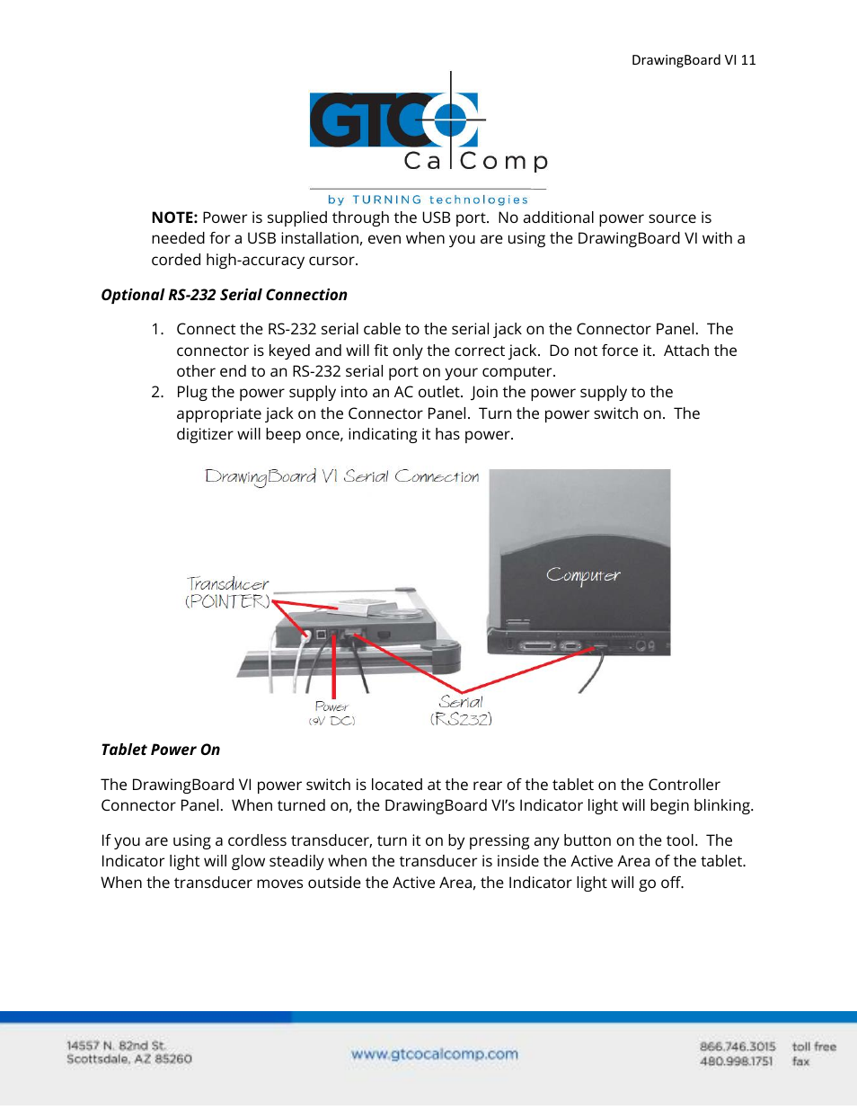 GTCO DrawingBoard VI - Users Guide User Manual | Page 11 / 52