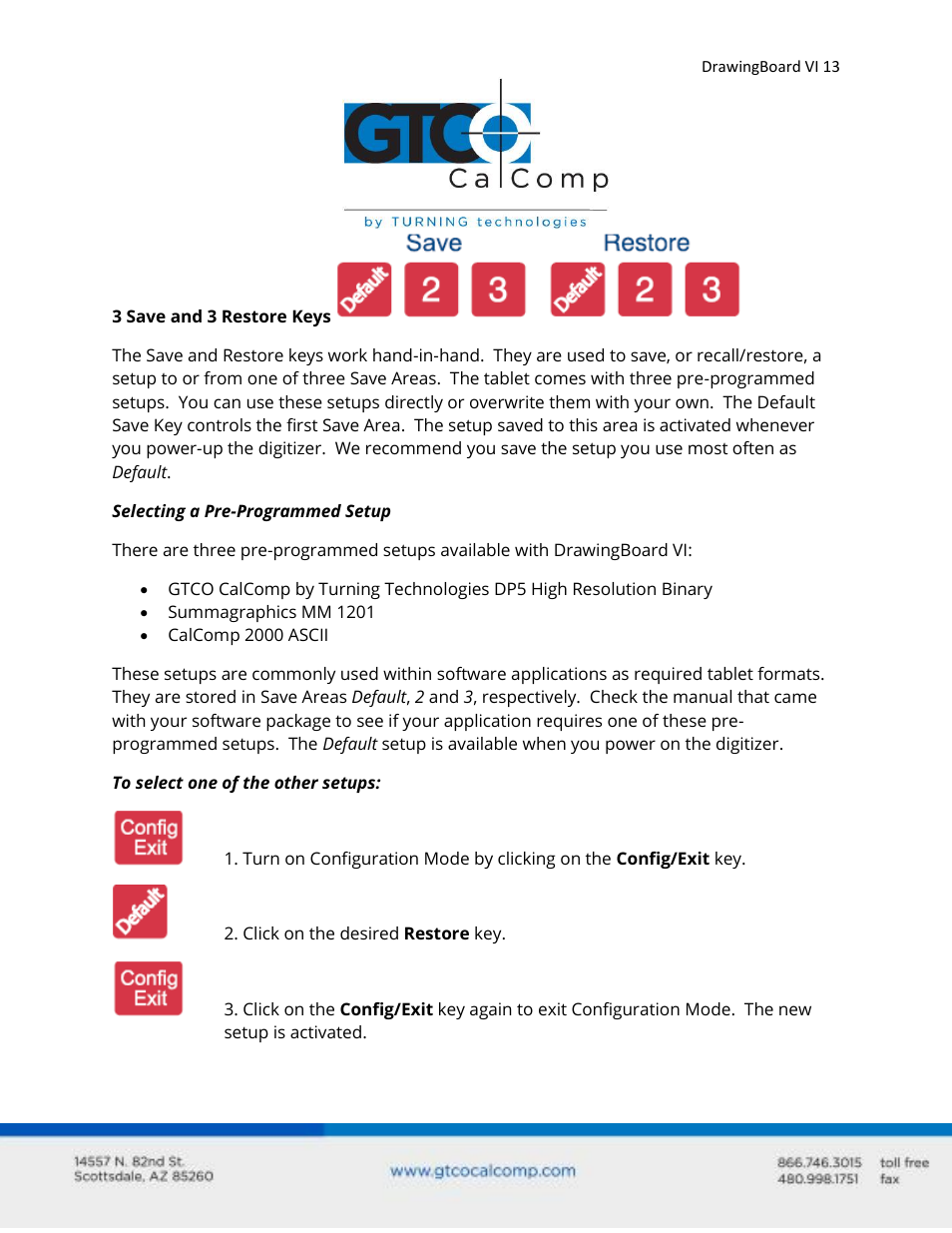 GTCO DrawingBoard VI - Users Guide User Manual | Page 13 / 52