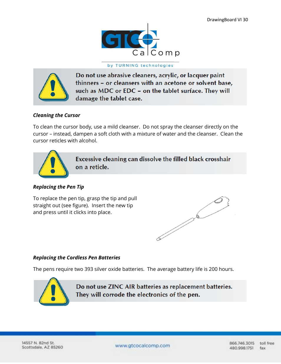 GTCO DrawingBoard VI - Users Guide User Manual | Page 30 / 52