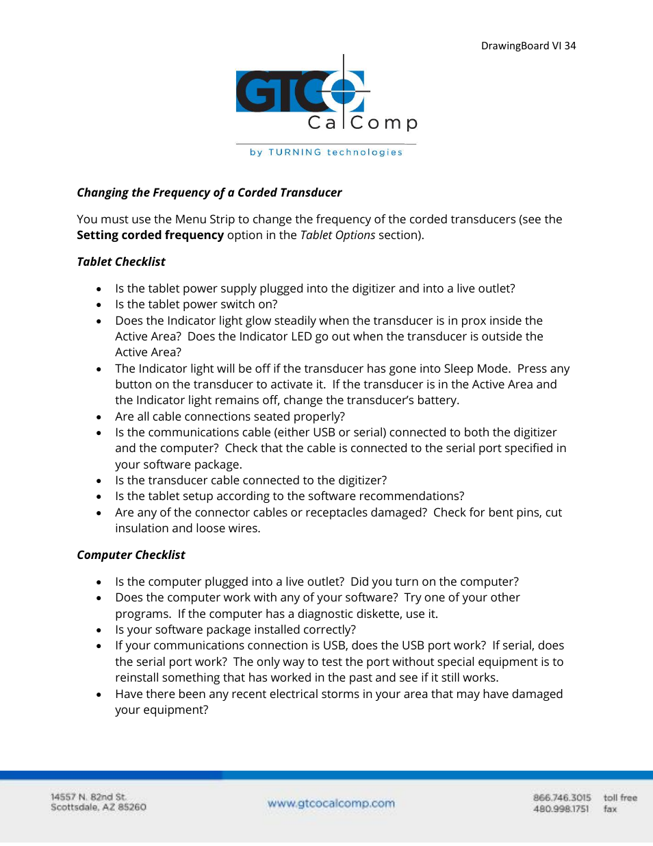 GTCO DrawingBoard VI - Users Guide User Manual | Page 34 / 52