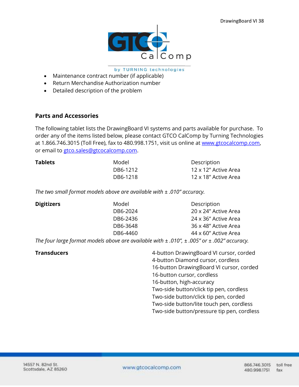 GTCO DrawingBoard VI - Users Guide User Manual | Page 38 / 52