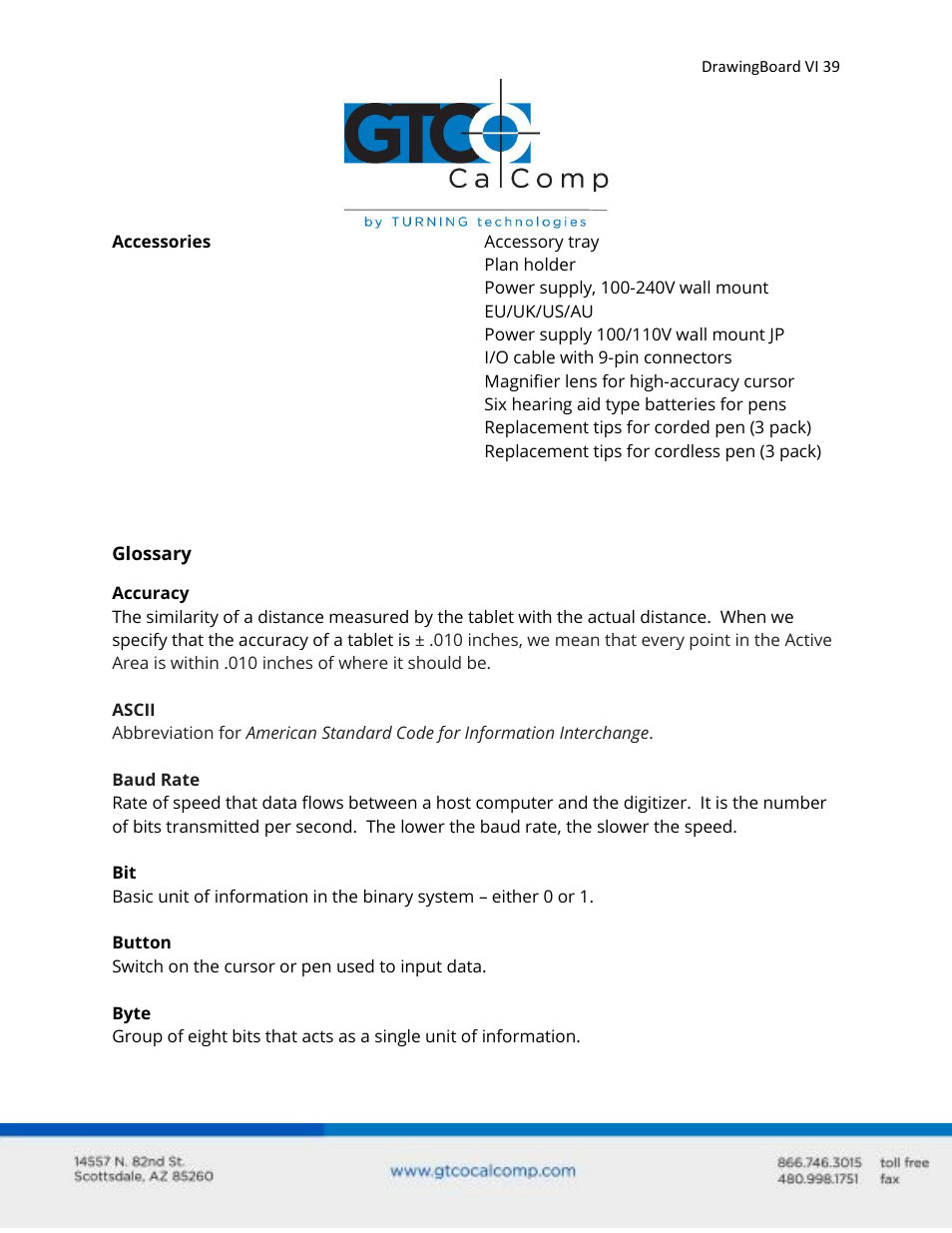 GTCO DrawingBoard VI - Users Guide User Manual | Page 39 / 52