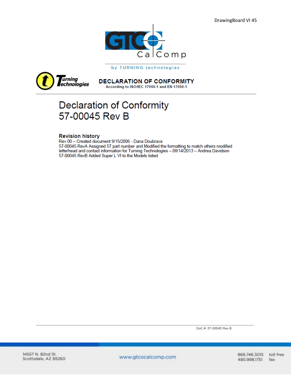 GTCO DrawingBoard VI - Users Guide User Manual | Page 45 / 52