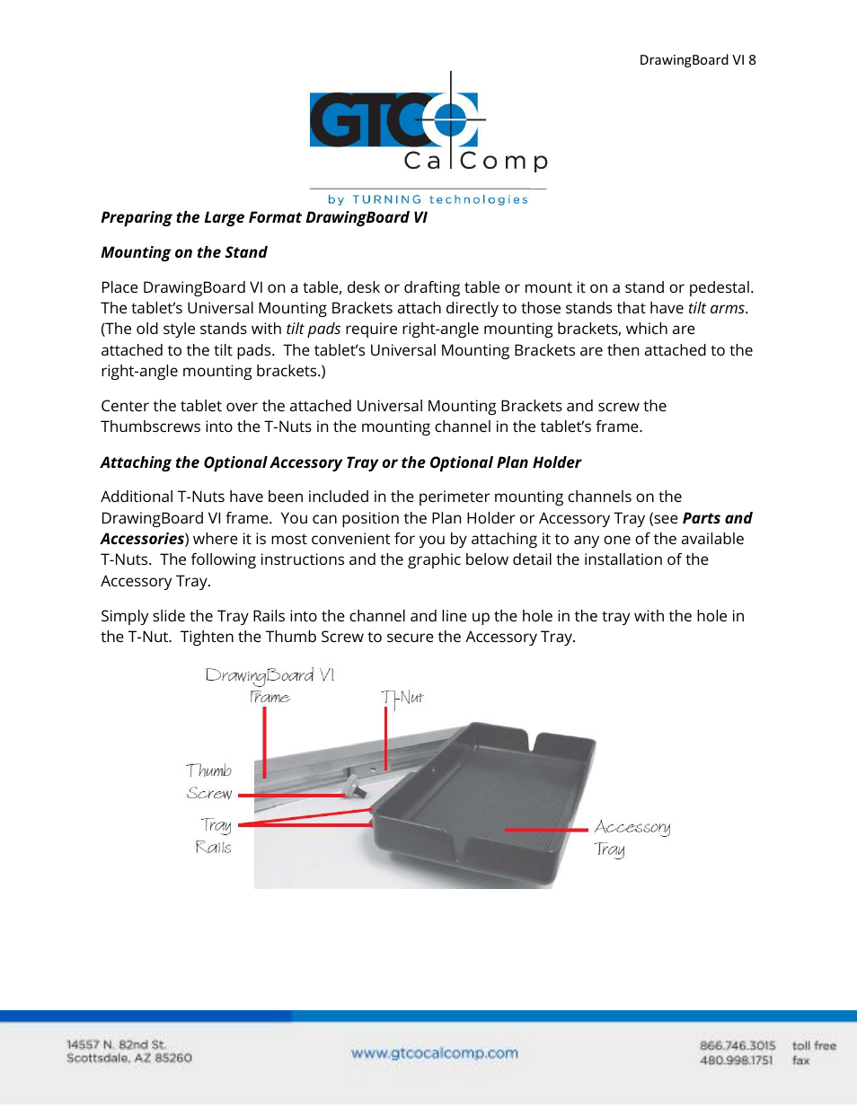 GTCO DrawingBoard VI - Users Guide User Manual | Page 8 / 52