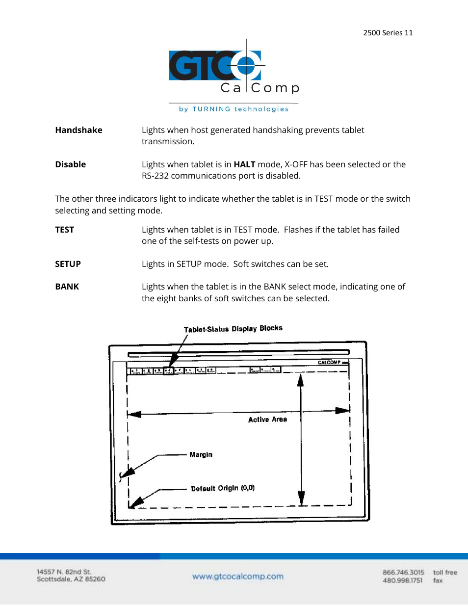 GTCO 2500 Series - Users Guide 1/3 User Manual | Page 11 / 28