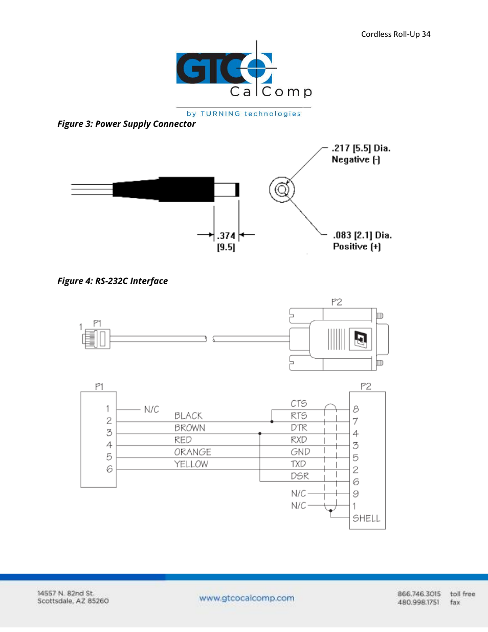 GTCO Cordless Roll-Up - Users Guide User Manual | Page 34 / 74