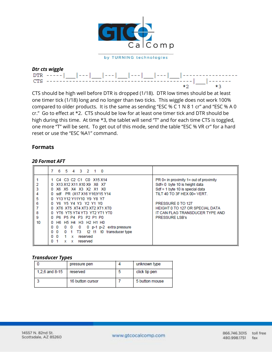 GTCO Small Format Station Command User Manual | Page 3 / 5