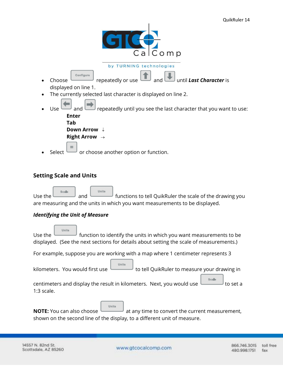 GTCO QuikRuler - Users Guide User Manual | Page 14 / 35