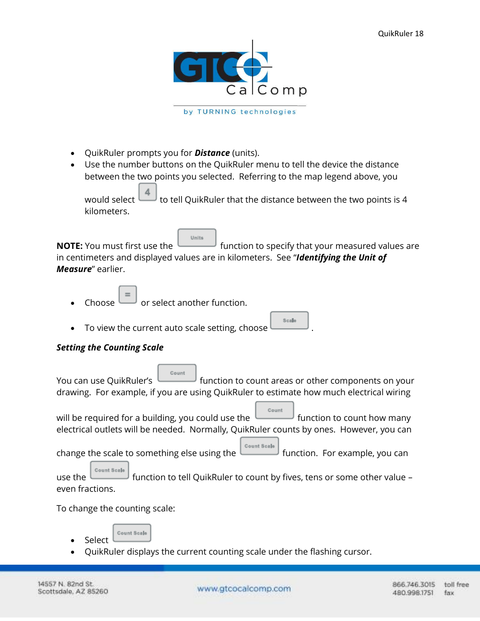 GTCO QuikRuler - Users Guide User Manual | Page 18 / 35