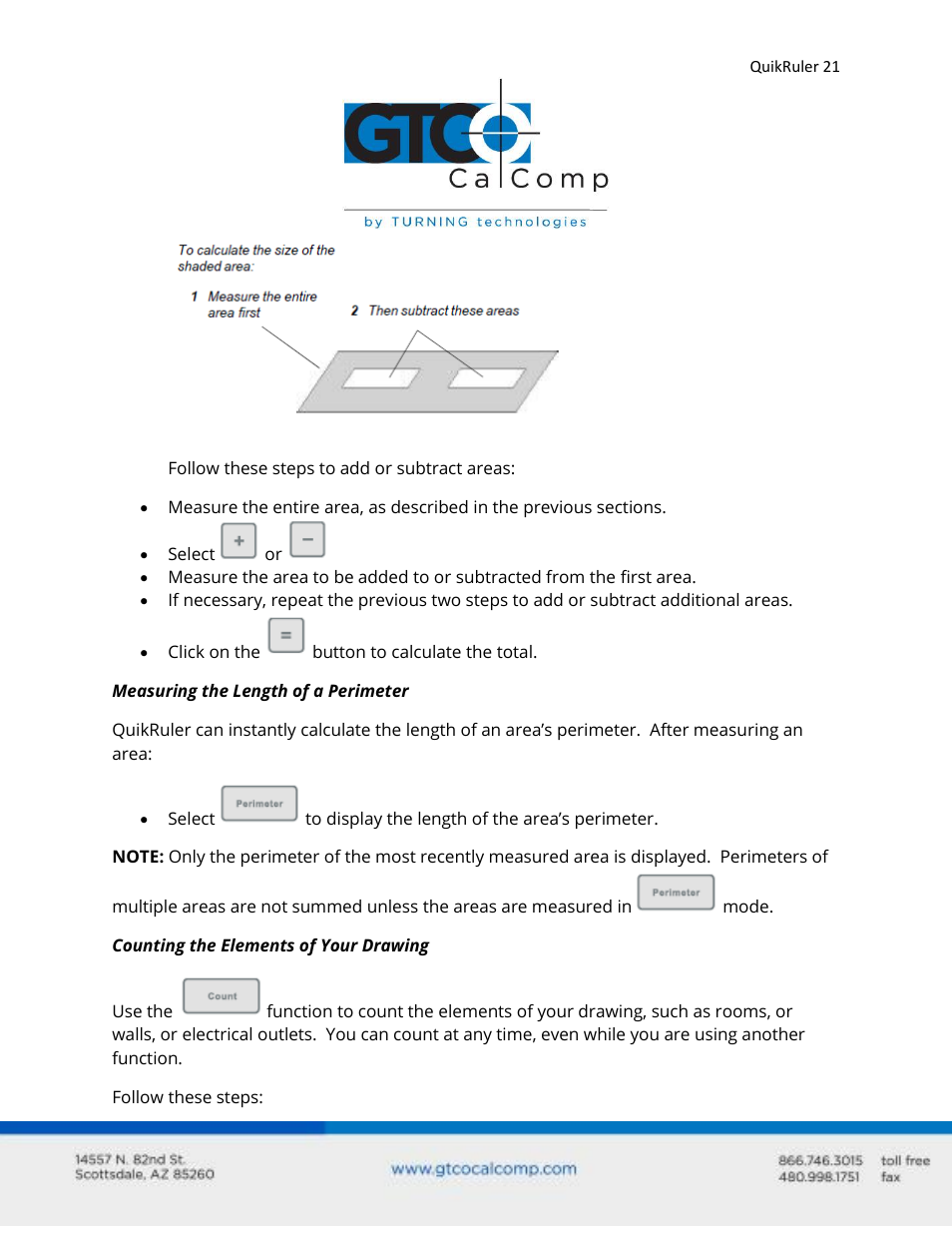 GTCO QuikRuler - Users Guide User Manual | Page 21 / 35