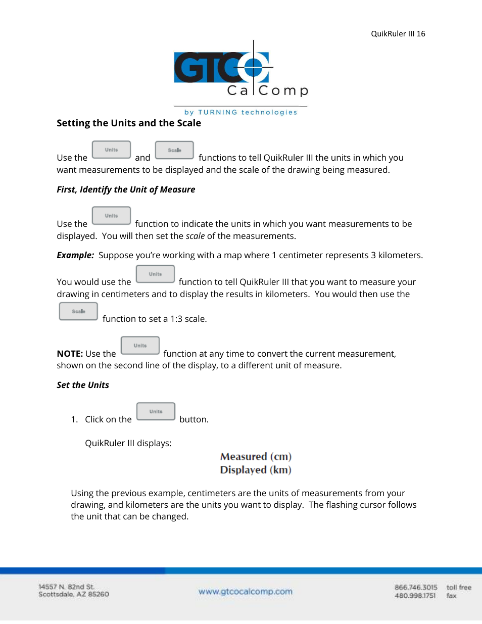 GTCO QuikRuler III - Users Guide User Manual | Page 16 / 42