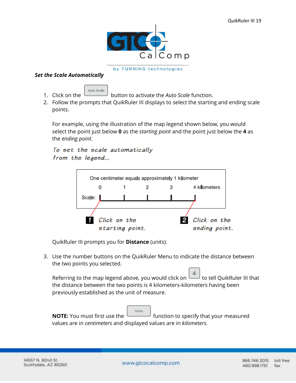 GTCO QuikRuler III - Users Guide User Manual | Page 19 / 42