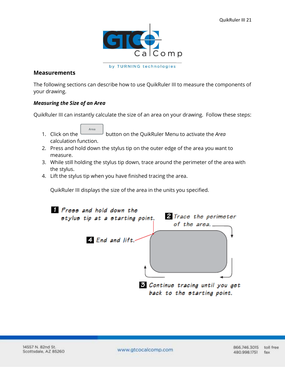 GTCO QuikRuler III - Users Guide User Manual | Page 21 / 42