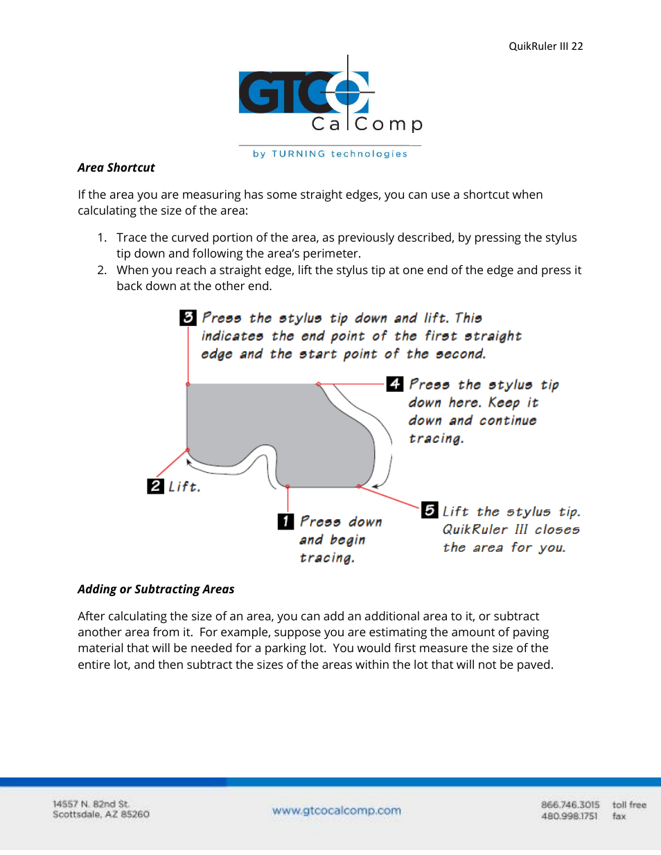 GTCO QuikRuler III - Users Guide User Manual | Page 22 / 42