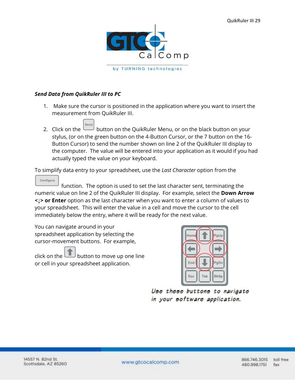 GTCO QuikRuler III - Users Guide User Manual | Page 29 / 42