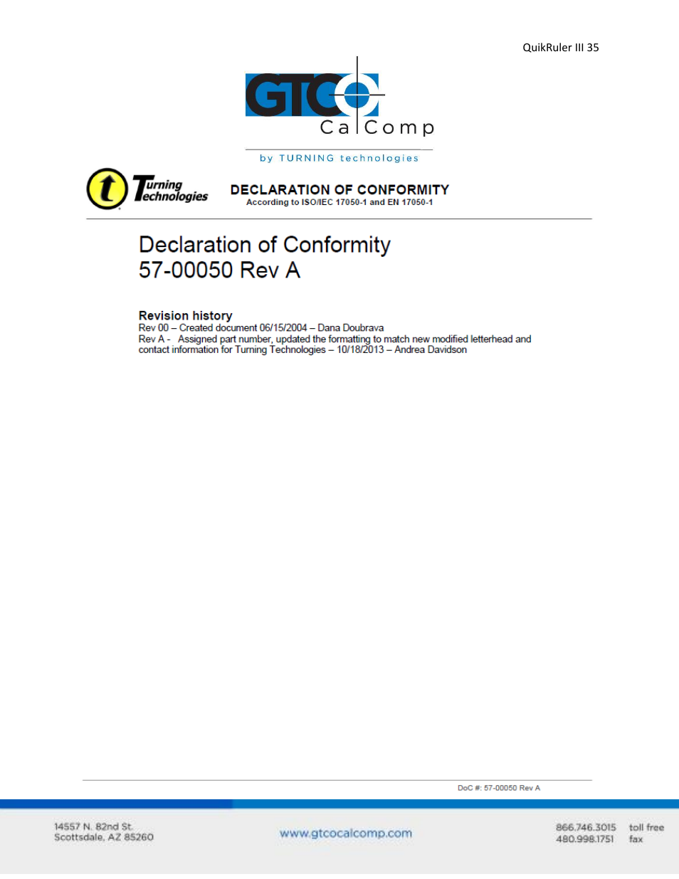 GTCO QuikRuler III - Users Guide User Manual | Page 35 / 42