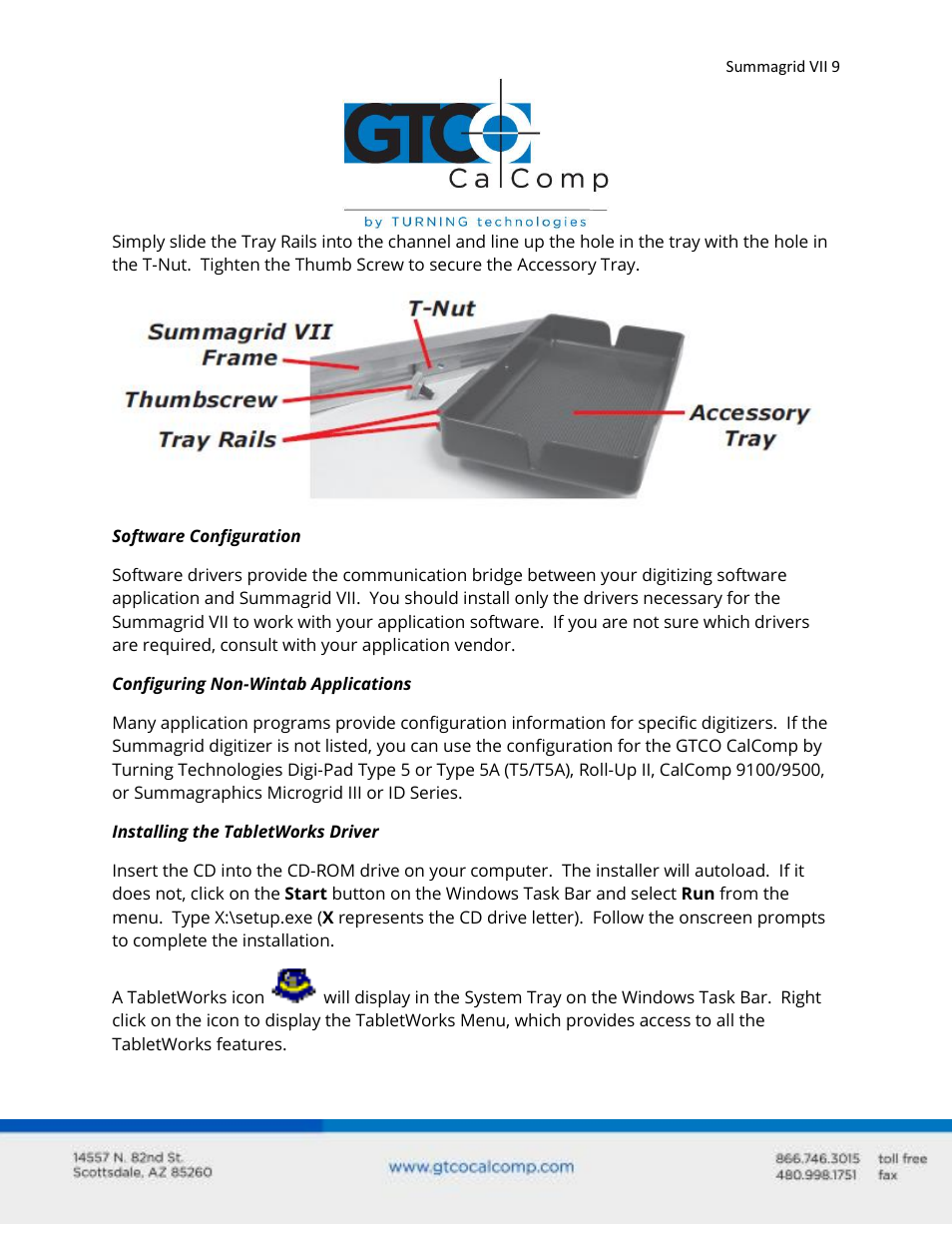 GTCO Summagrid VII - Users Guide User Manual | Page 9 / 40