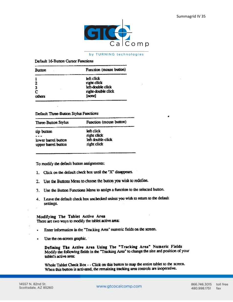 GTCO Summagrid IV - Users Guide Part 1 User Manual | Page 35 / 43
