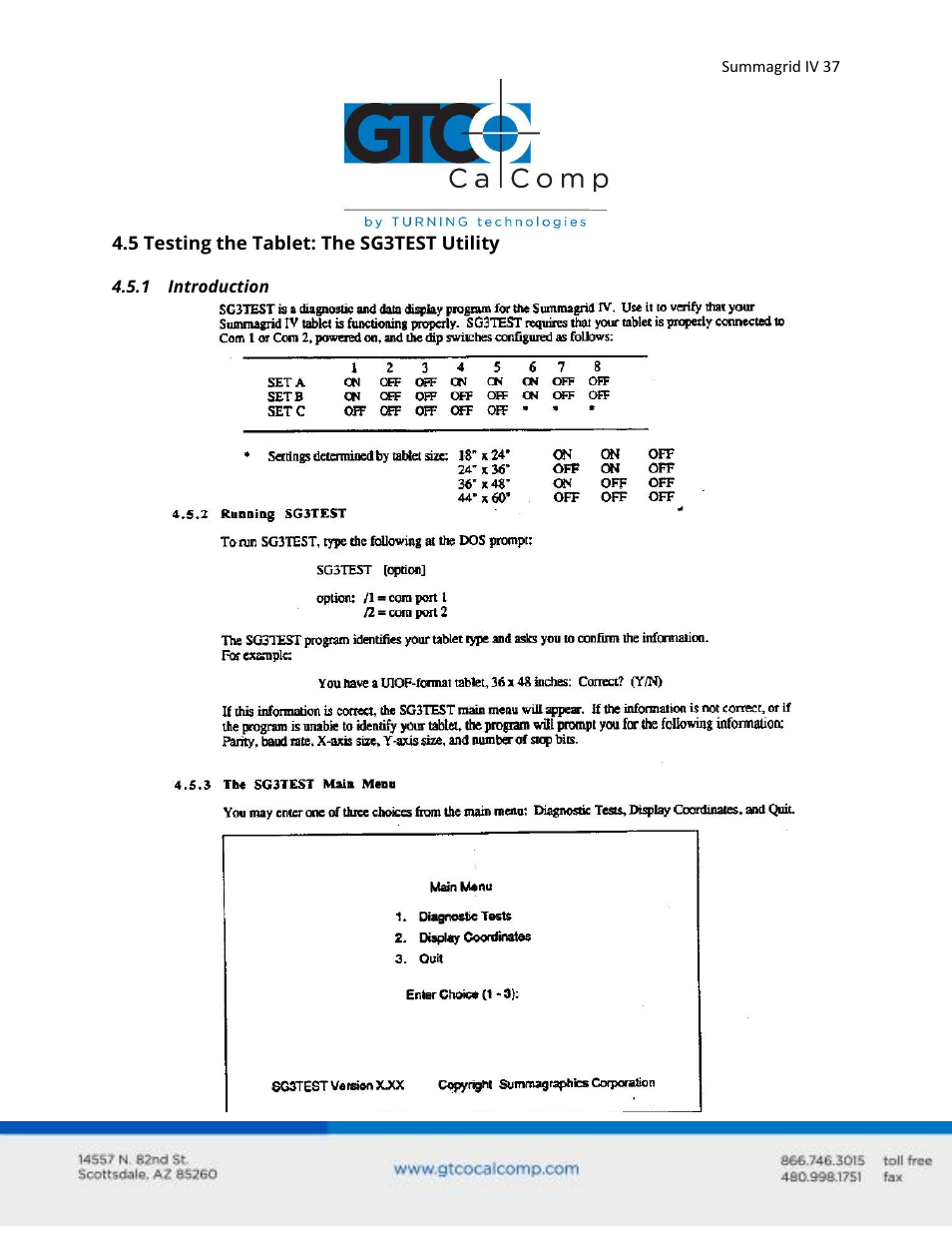 GTCO Summagrid IV - Users Guide Part 1 User Manual | Page 37 / 43