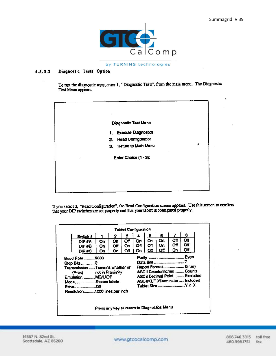 GTCO Summagrid IV - Users Guide Part 1 User Manual | Page 39 / 43
