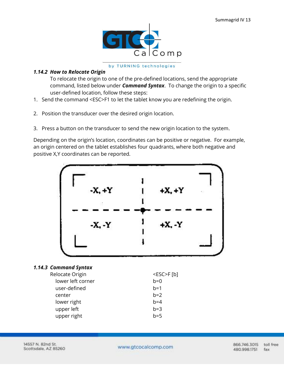 GTCO Summagrid IV - Users Guide Part 2 User Manual | Page 13 / 28