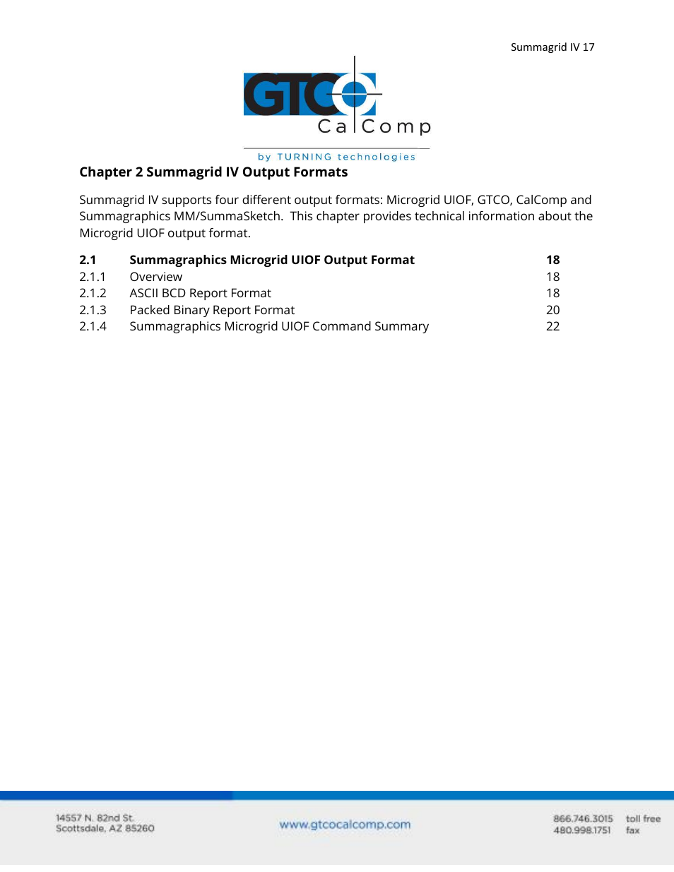 GTCO Summagrid IV - Users Guide Part 2 User Manual | Page 17 / 28