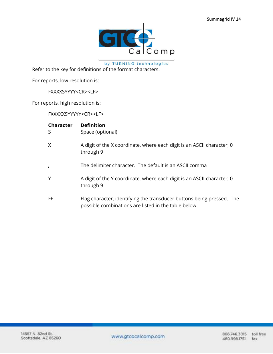GTCO Summagrid IV - Users Guide Part 3 User Manual | Page 14 / 37