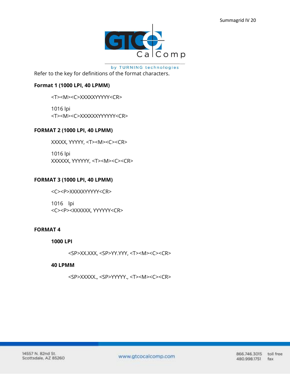 GTCO Summagrid IV - Users Guide Part 3 User Manual | Page 20 / 37