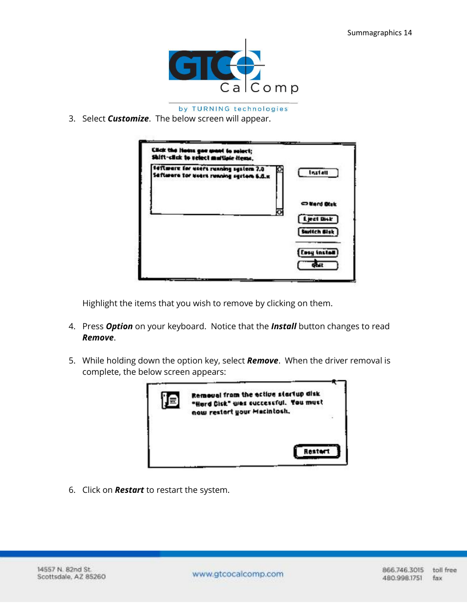 GTCO Summagraphics ADB Interface - Users Guide User Manual | Page 14 / 25