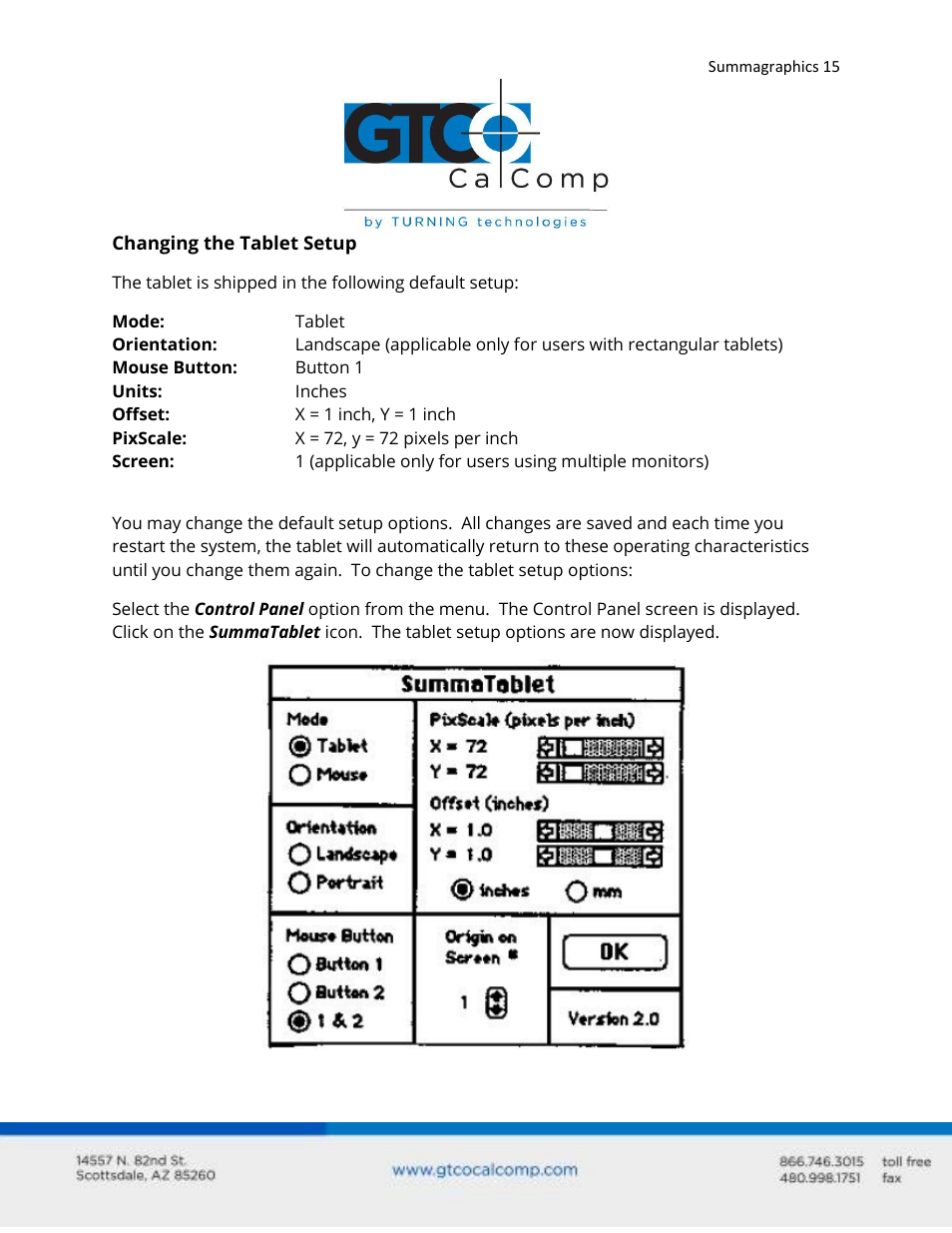 GTCO Summagraphics ADB Interface - Users Guide User Manual | Page 15 / 25