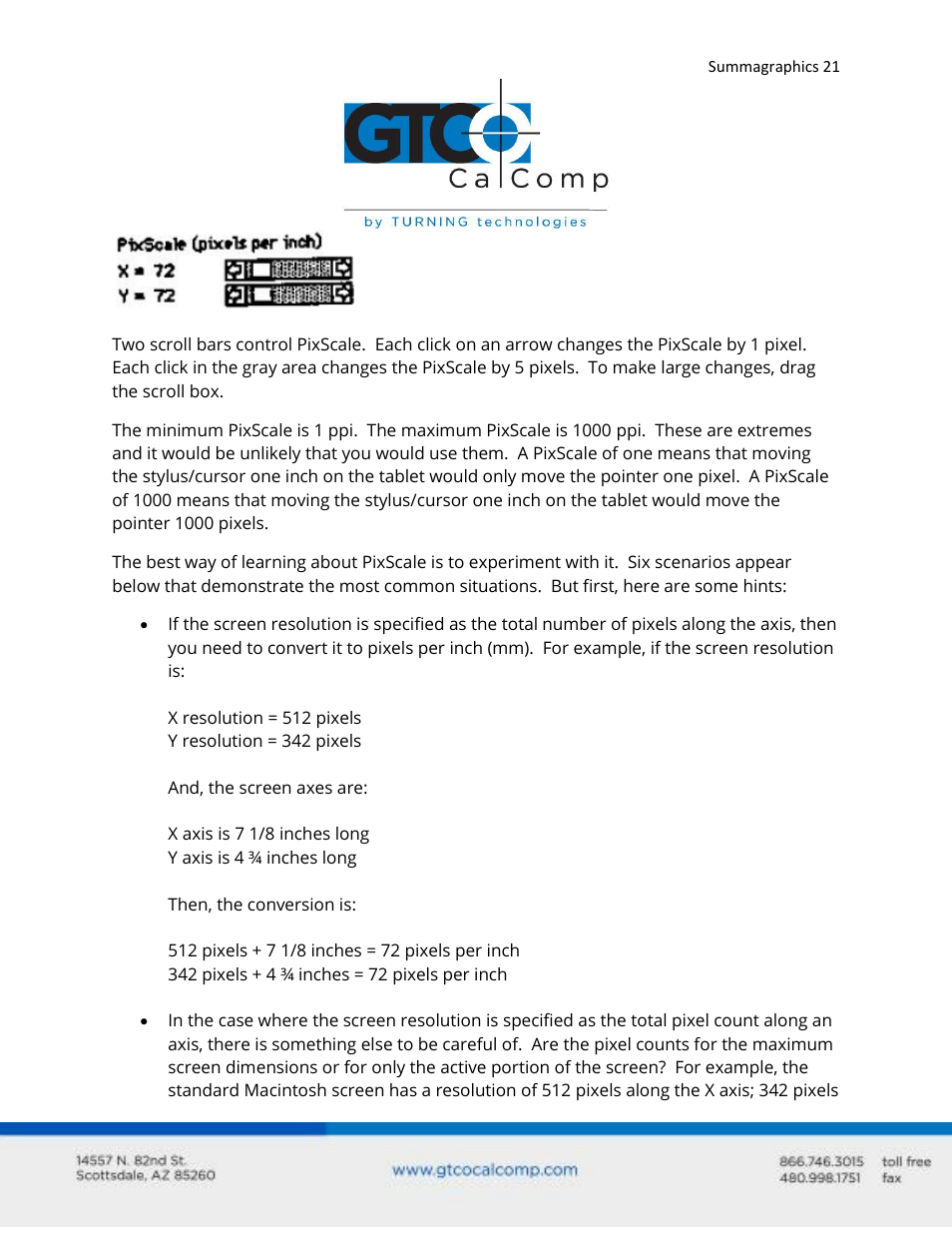 GTCO Summagraphics ADB Interface - Users Guide User Manual | Page 21 / 25