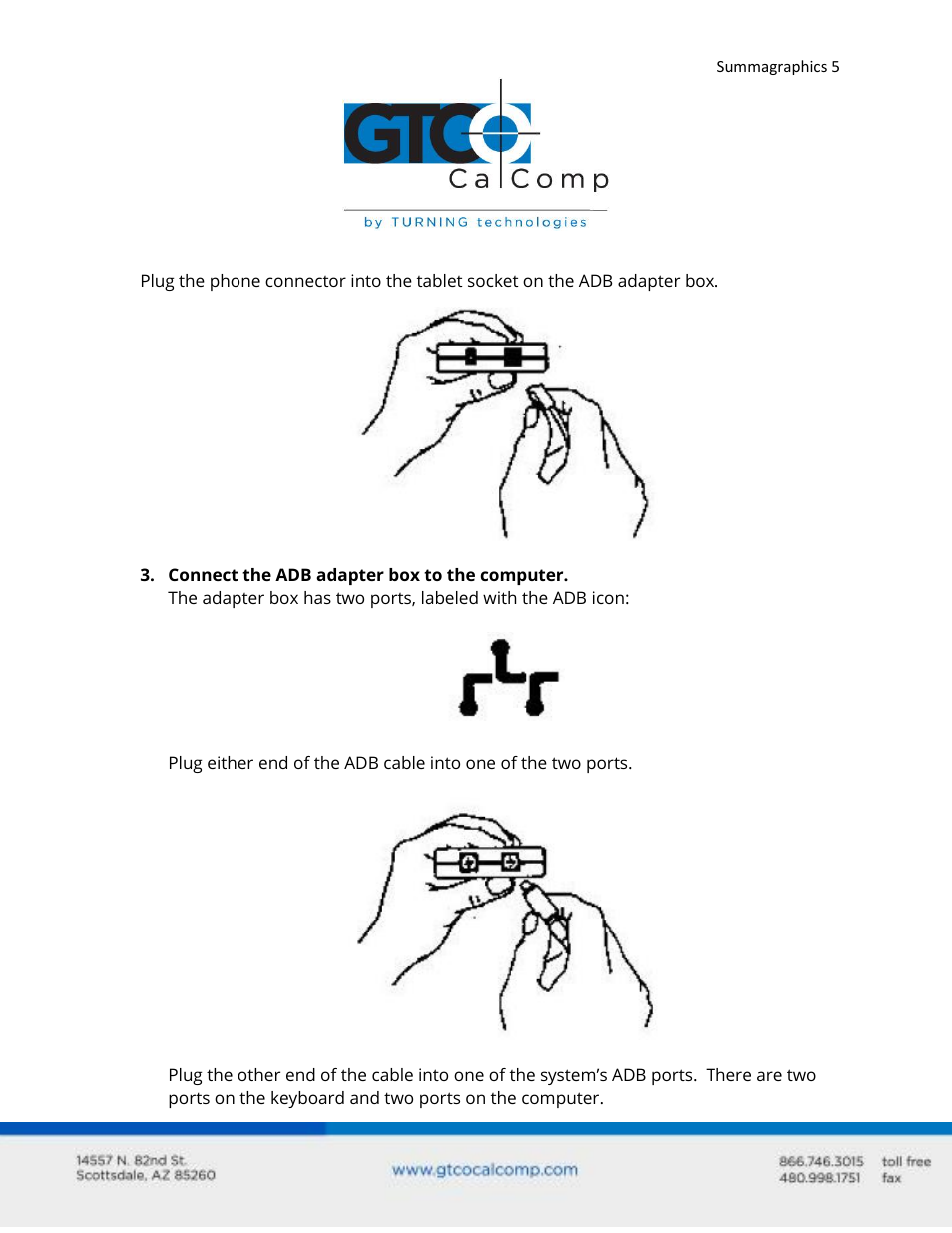 GTCO Summagraphics ADB Interface - Users Guide User Manual | Page 5 / 25