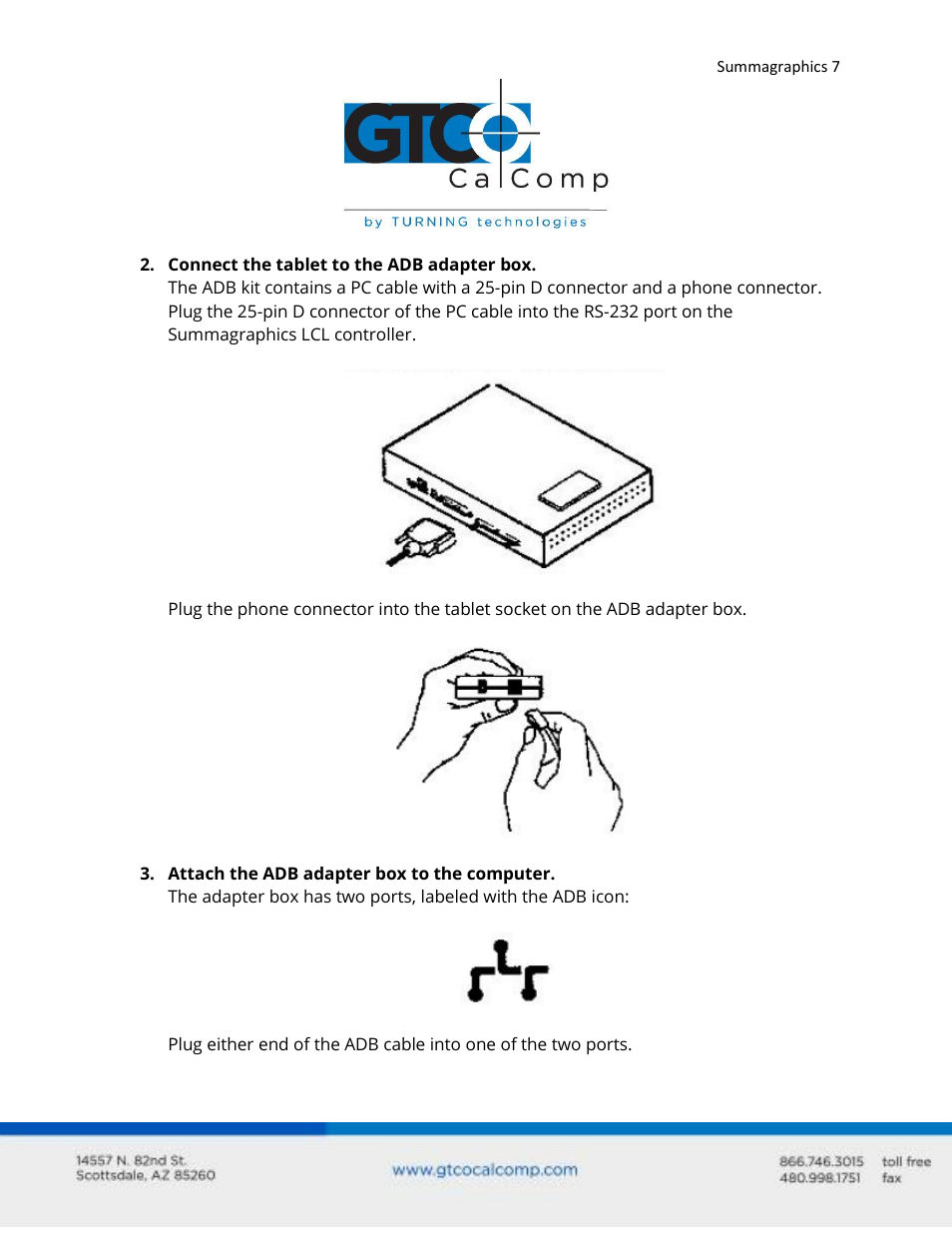 GTCO Summagraphics ADB Interface - Users Guide User Manual | Page 7 / 25