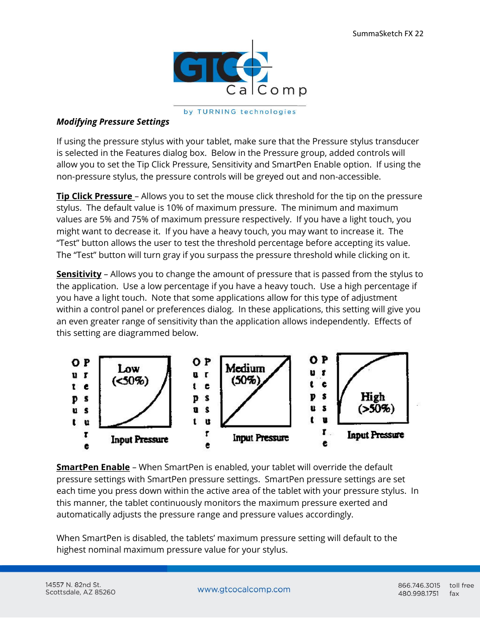 GTCO SummaSketch FX - Users Guide User Manual | Page 22 / 51