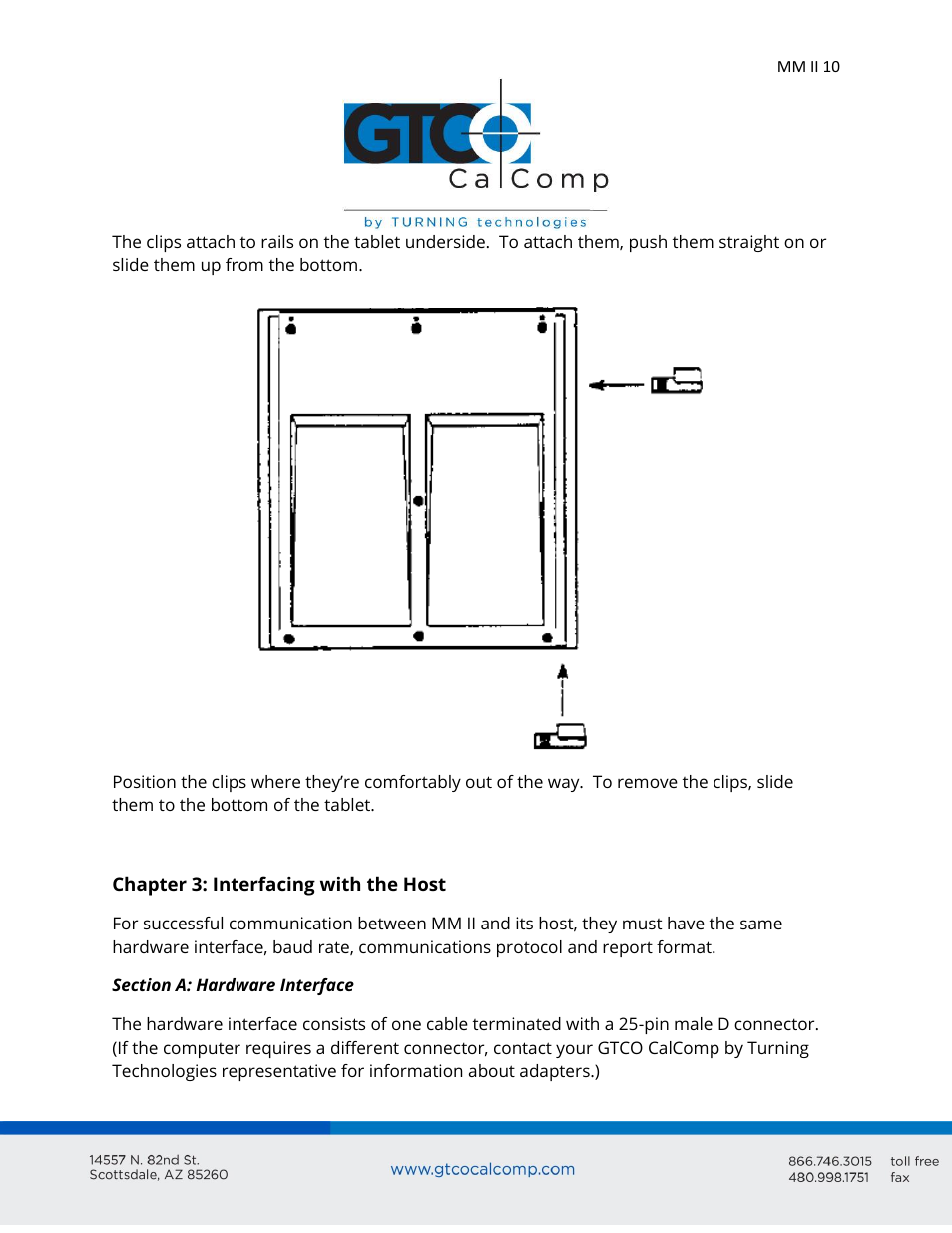 GTCO MM II 1201 - Users Guide User Manual | Page 10 / 61