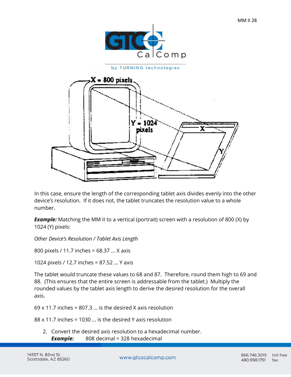 GTCO MM II 1201 - Users Guide User Manual | Page 28 / 61